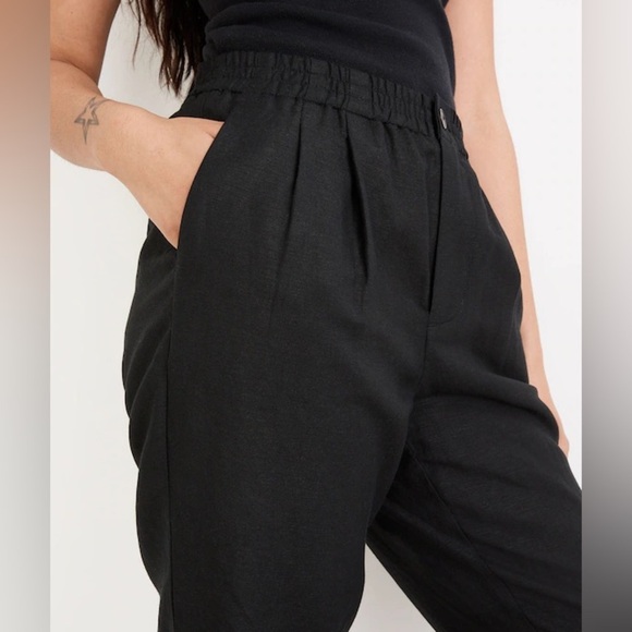 Madewell Linen-Blend Track Trousers in Black | size Medium - Picture 11 of 11